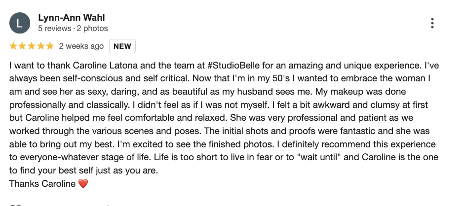 A picture showing Studio Belle - Photography Studio Reviews